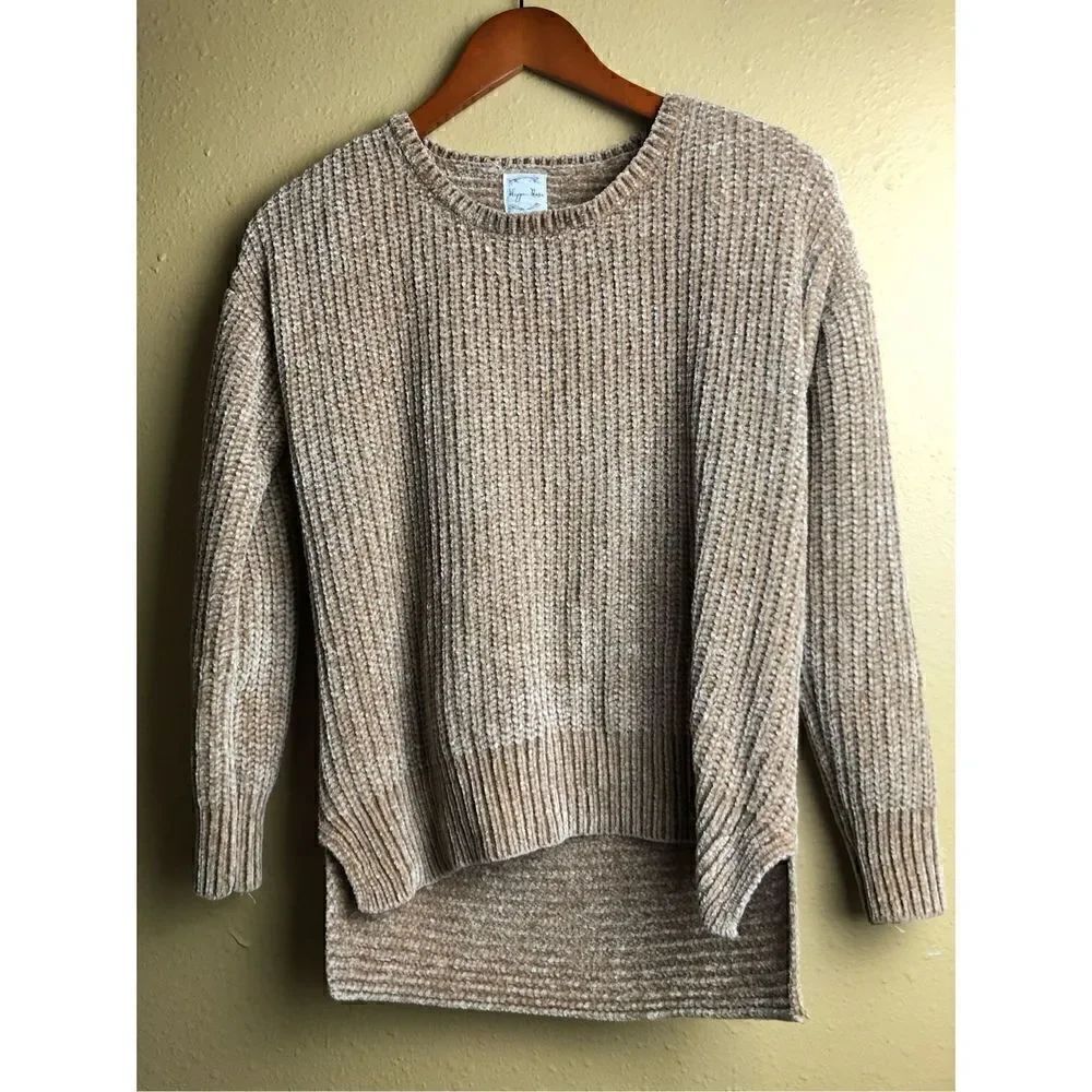 Hippie Rose Womens Sweater Pullover Knitted Long Sleeves Size S